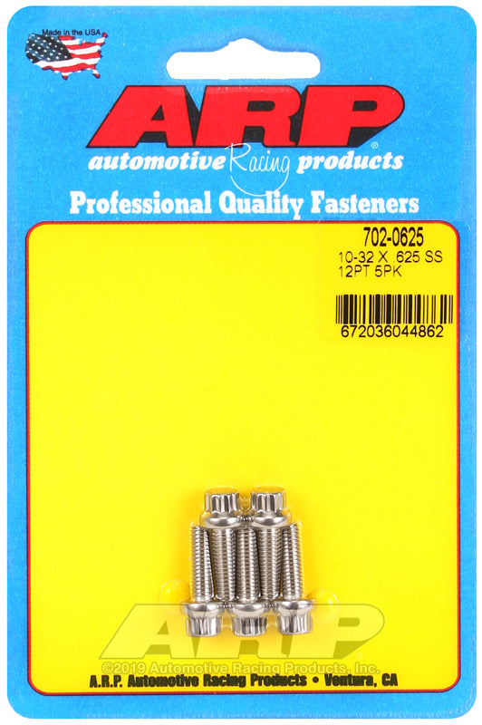 ARP 10-32 x .625 12pt SS bolts-thumbmail-1