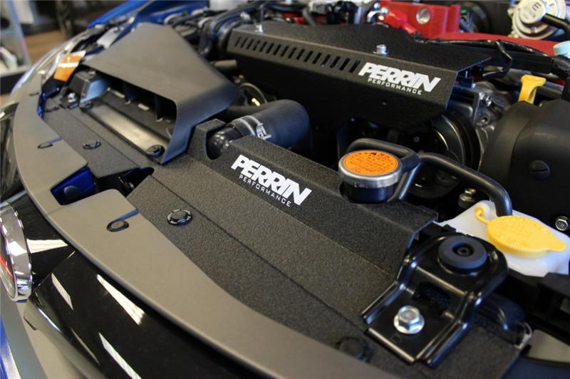 Perrin 08-11 Subaru STi / WRX Black Radiator Shroud-thumbmail-5