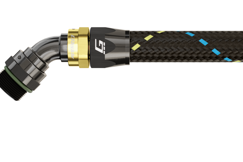 GReddy AN10 45 DEGREE ORB MALE BLACK/GOLD ANODIZED-thumbmail-1