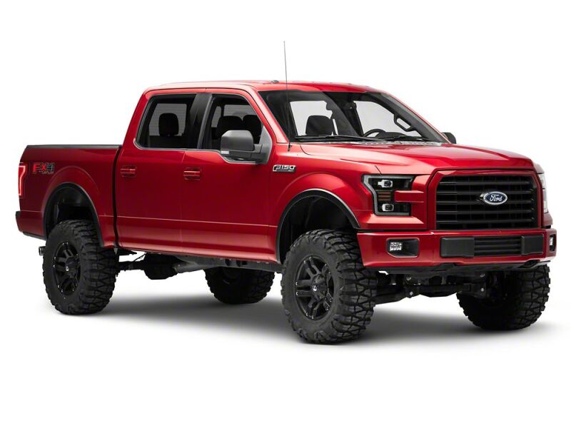 Raxiom 15-17 Ford F-150 LED Projector Headlights with LED Amber DRL- Black Housing- Clear Lens-thumbmail-9