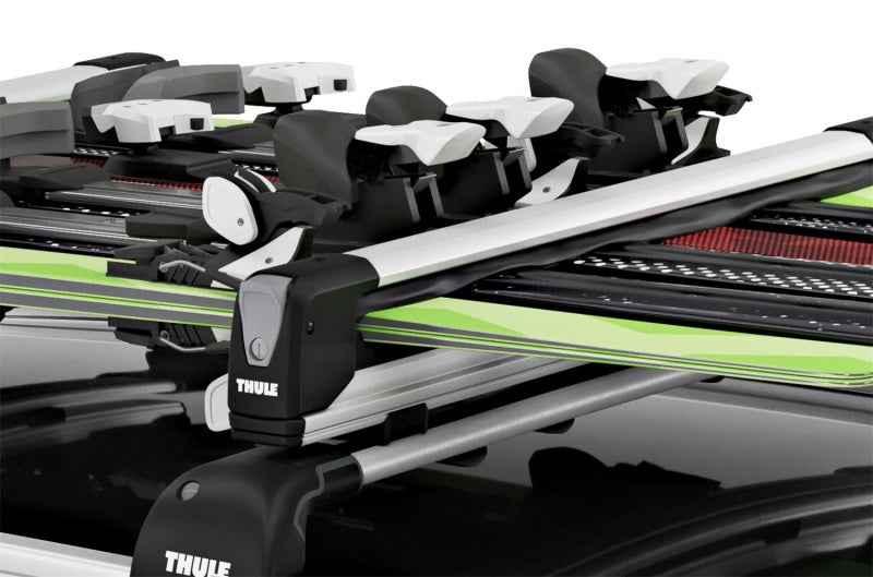 Thule SnowPack Extender Slide-out Ski/Snowboard Rack (Up to 6 Pair Skis/4 Snowboards) - Black/Silver-thumbmail-5