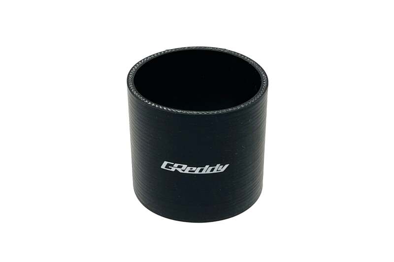 GReddy 70mm x 70mm Silicone Straight Hose - Black-thumbmail-1