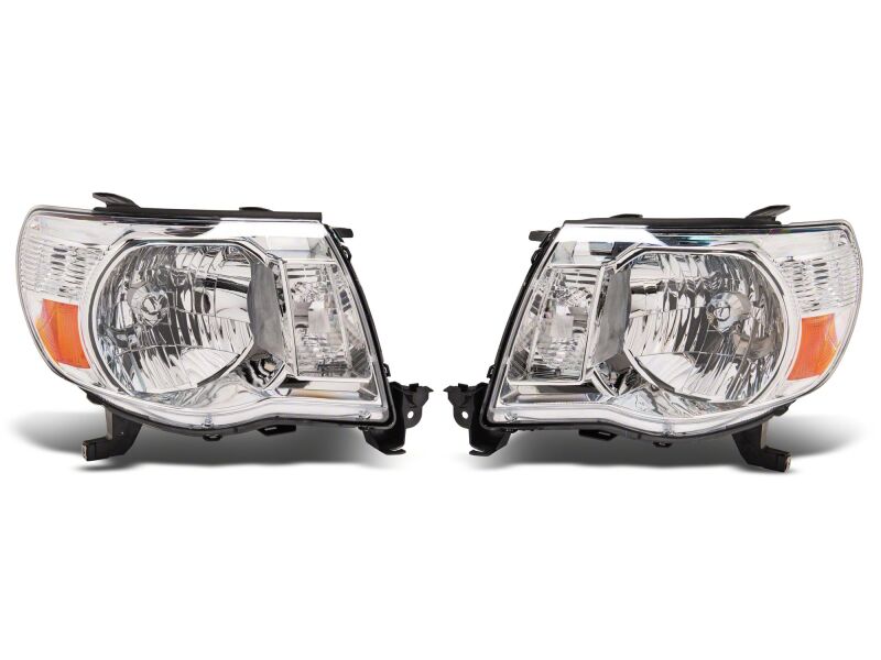 Raxiom 05-11 Toyota Tacoma Axial Series OE Replacement Headlights- Chrome Housing- Clear Lens-thumbmail-2