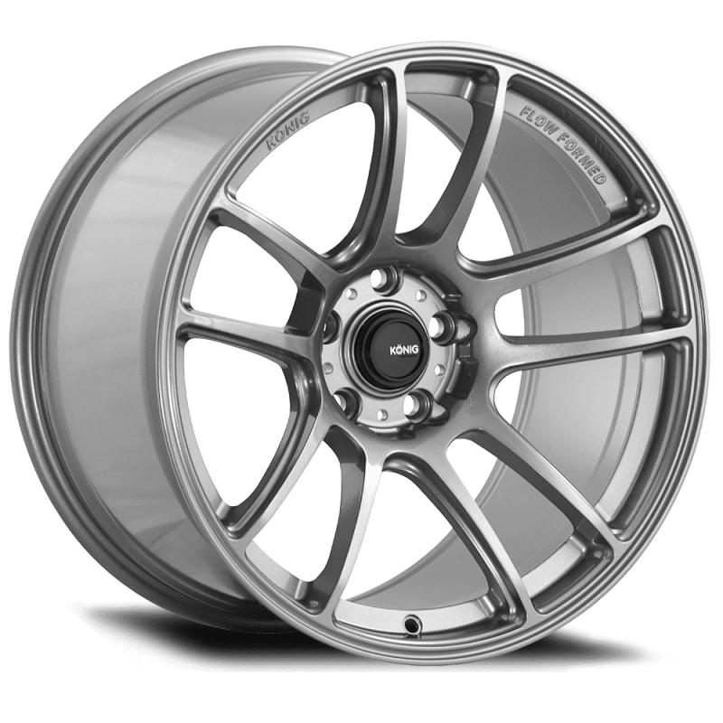 Konig Heliogram 18X9.5 5X120 ET35 Titanium Metallic Knurled Bead Flow Formed-thumbmail-1