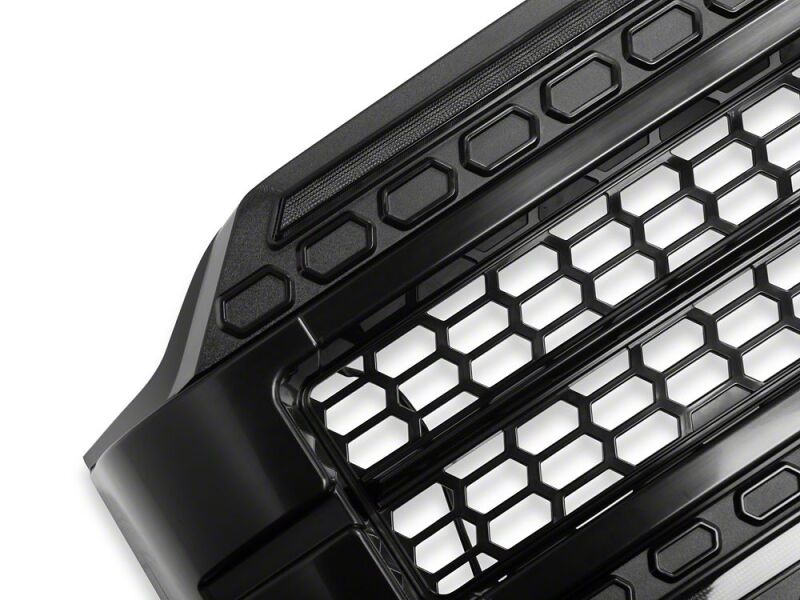 Raxiom 21-23 Ford F-150/ Exc.Raptor CXR Series LED Upper Replacement Grille with White DRL- Black-thumbmail-11