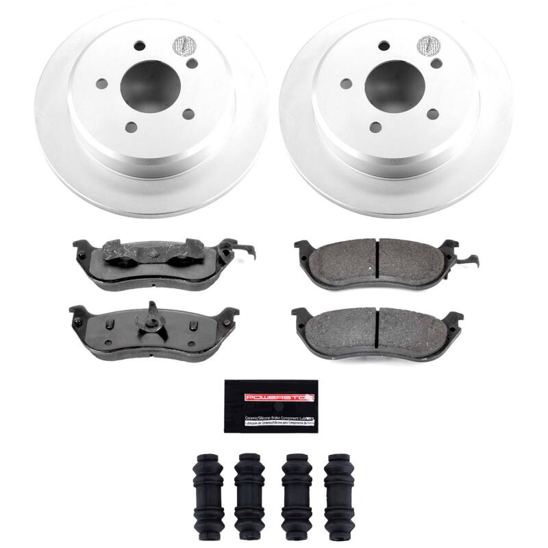 Power Stop 96-02 Ford Crown Victoria Rear Z36 Coated Truck & Tow Brake Kit-thumbmail-1