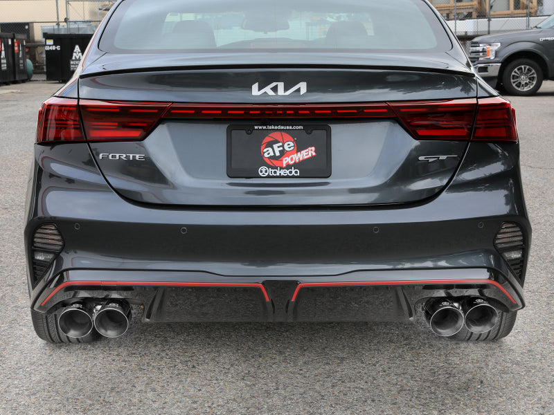 aFe 22-24 Kia Forte GT 1.6L 3in-2.5in 304 Stainless Steel Axle-Back Exhaust w/ Polished Tips-thumbmail-4