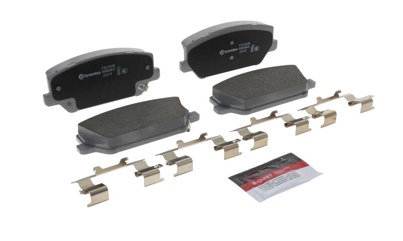 Brembo 19-22 Hyundai Santa Fe/ Hyundai Veloster N Front NAO Brake Pad-thumbmail-24