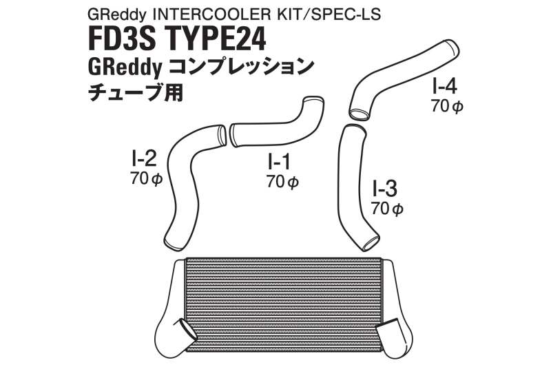GReddy Mazda RX-7 FD3S T-24F Intercooler Greddy Comp *Special Order*-thumbmail-5
