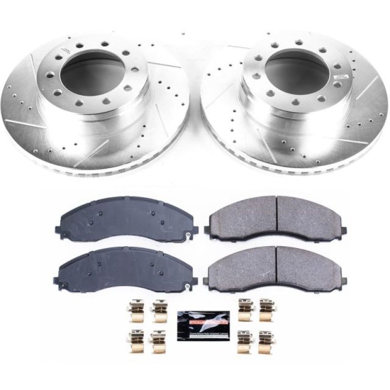 Power Stop 17-22 Ford F-550 Super Duty Front Z23 Evolution Brake Kit-thumbmail-1