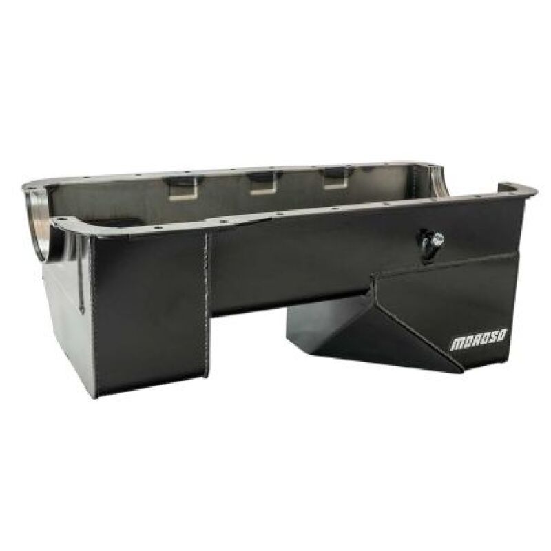 Moroso 66-77 Ford Bronco (289/302) Billet End Seals 9in Deep Rear Sump Steel Oil Pan-thumbmail-1