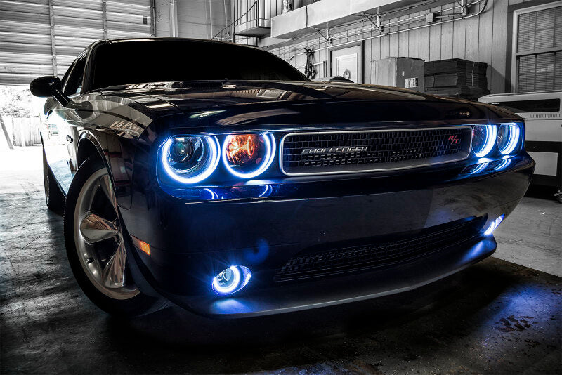 Oracle 08-14 Dodge Challenger LED Fog Light Halo Kit - Amber-thumbmail-4