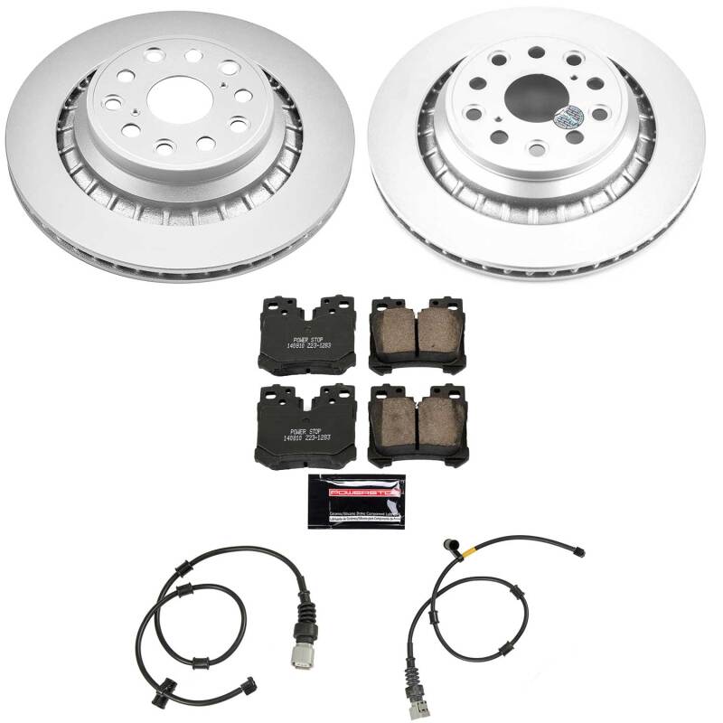 Power Stop 10-17 Lexus LS460 Rear Z23 Coated Brake Kit-thumbmail-1
