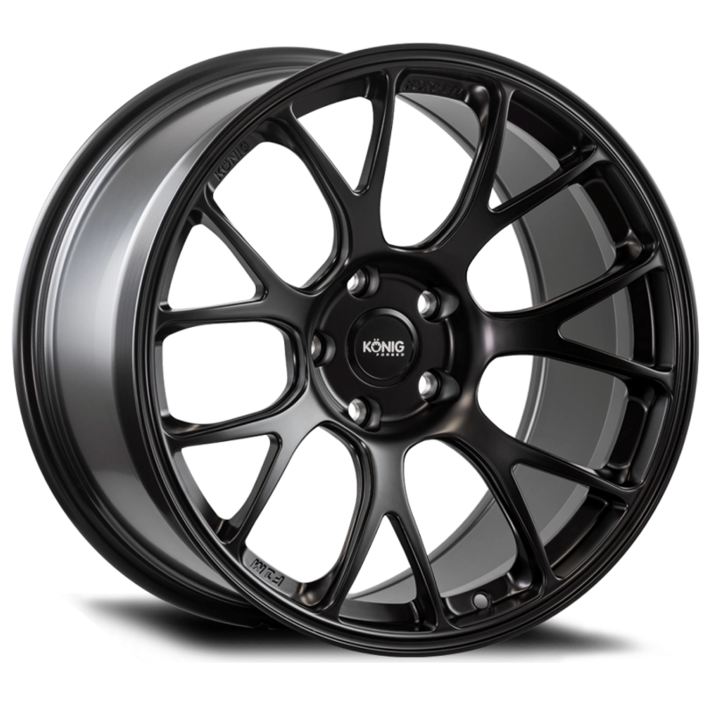 Konig Forged F1M 18X10.5 5X130 ET44 Satin Black Knurled Bead-thumbmail-1