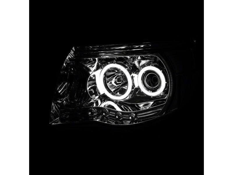Raxiom 05-09 Toyota Tacoma Super White LED Halo Projector Headlights- Chrome Housing- Clear Lens-thumbmail-6