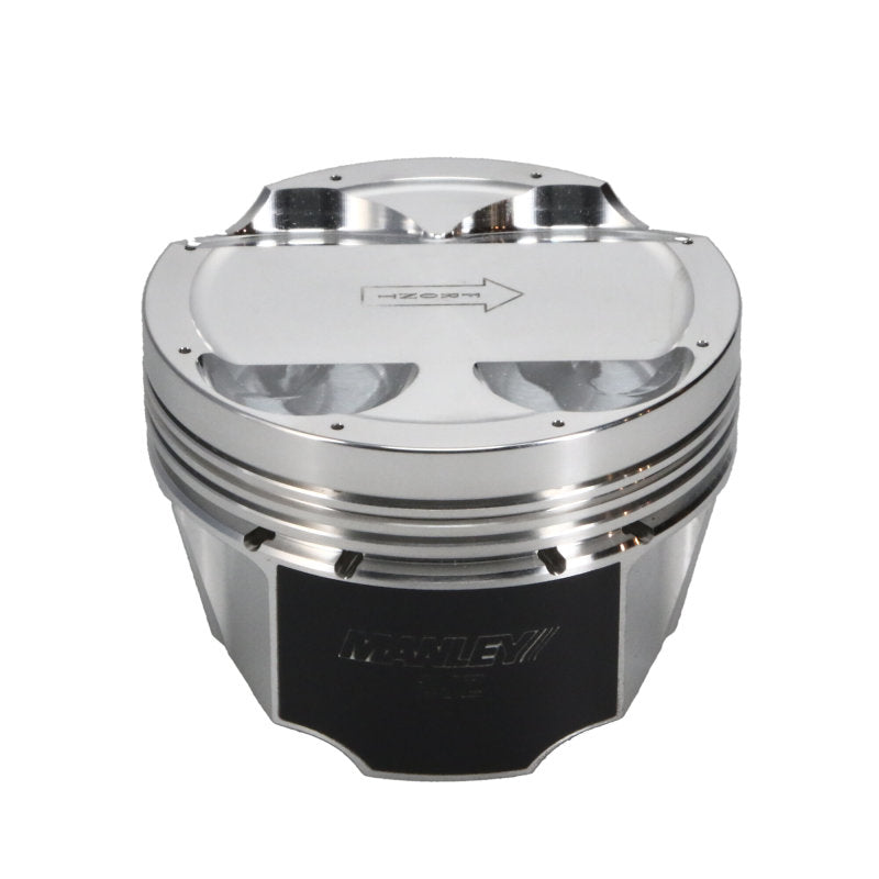Manley Toyota 2JZGTE 94mm Stroke 87.00mm Bore -6cc Dish 10:1 CR Turbo Tuff Piston Set w/ Rings-thumbmail-9