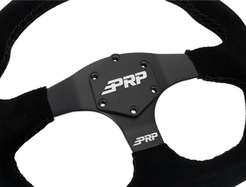 PRP Suede D-Shape Steering Wheel - Blue-thumbmail-6