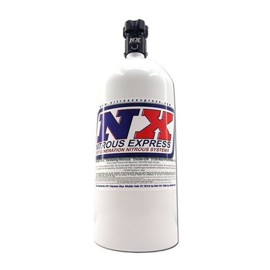 Nitrous Express 10lb Bottle w/Lightning 500 Valve -6 Bottle Nipple (6.89  DIA. X 20.19  TALL)