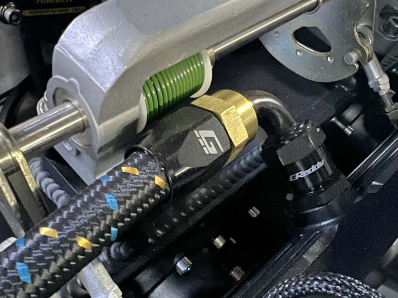 GReddy AN16 180 DEGREE HOSE END SWIVEL BLACK/GOLD ANODIZED-thumbmail-8