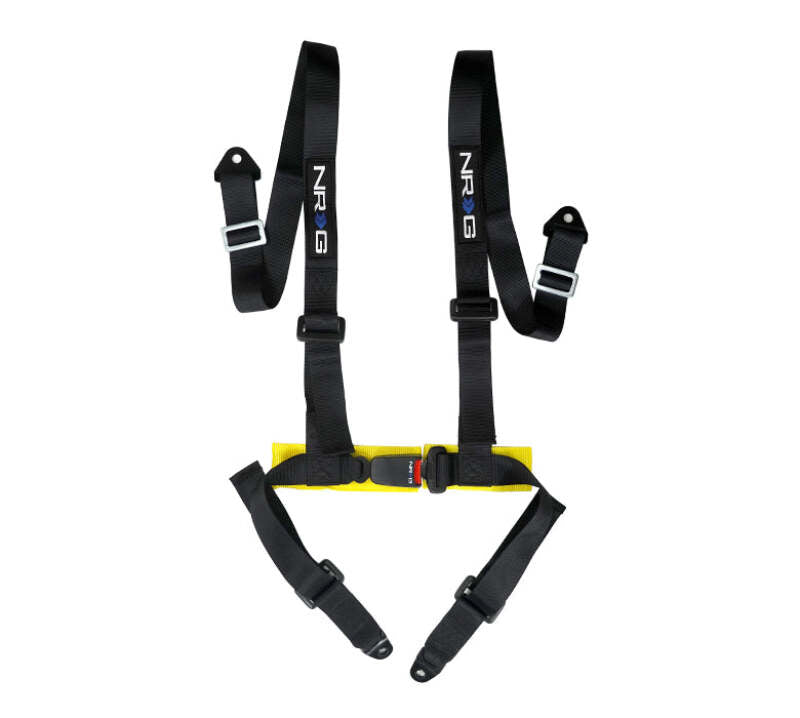 4 Point Seat Belt Harness / Buckle Lock- Black-thumbmail-1