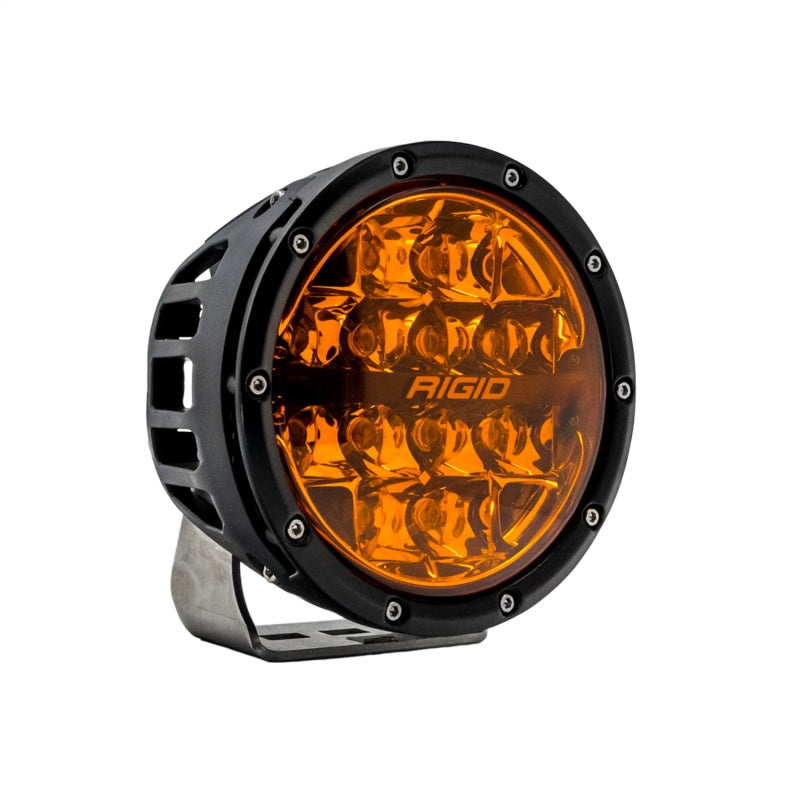 Rigid Industries 360-Series 6in SAE Fog w/ Amber PRO Lens - White (Pair)-thumbmail-7