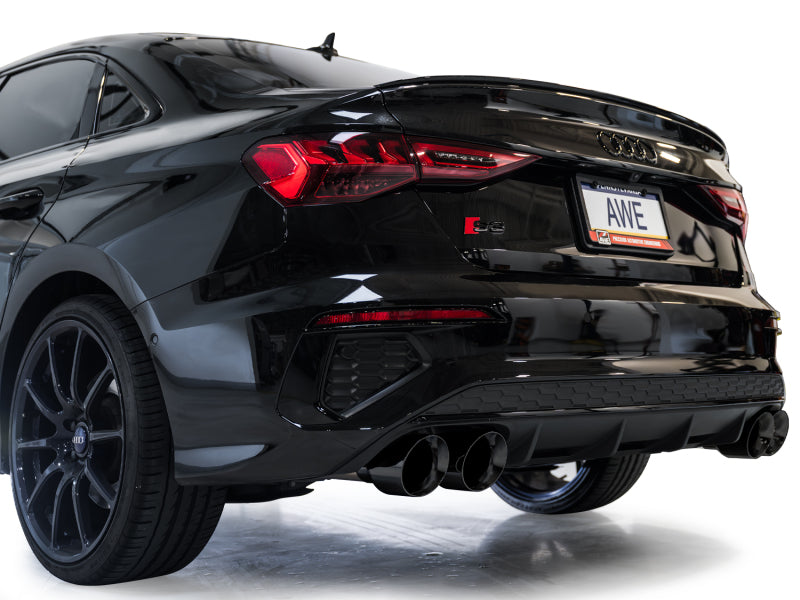 AWE 22-24 Audi 8Y S3 Track Edition Exhaust  - Diamond Black Tips-thumbmail-9