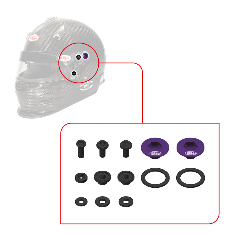 Bell SV (SE03/05) Pivot Kit - Purple-thumbmail-3