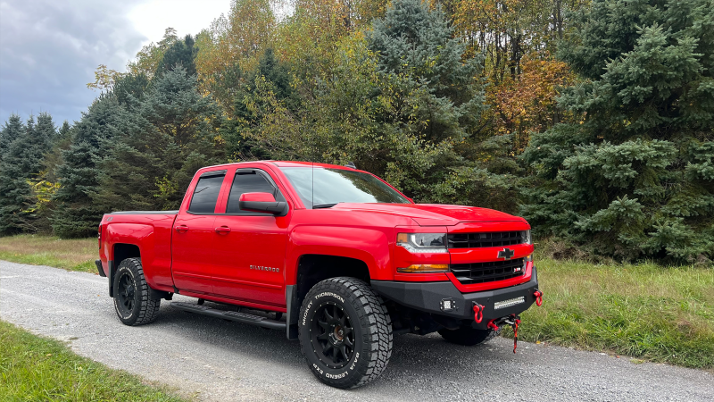 Fishbone Offroad 07-18 Chevrolet Silverado 1500/2500/3500 Double Cab Oval Side Steps -Black Textured-thumbmail-12
