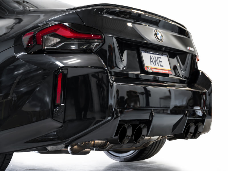 AWE Tuning 23-24 BMW G87 M2 Track Edition Exhaust - Diamond Black Tips-thumbmail-11