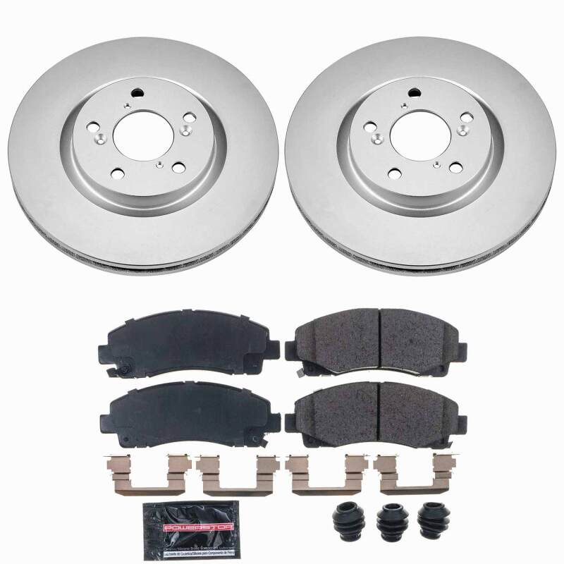Power Stop 09-14 Acura TL Front Z23 Coated Brake Kit-thumbmail-1
