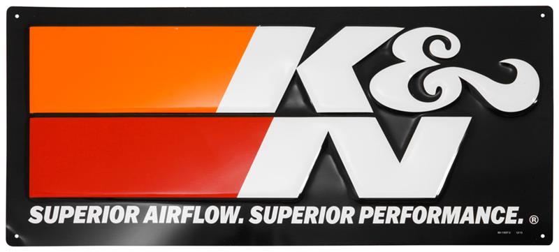 K&N Embossed Metal Sign 9in H x 20in W-thumbmail-2