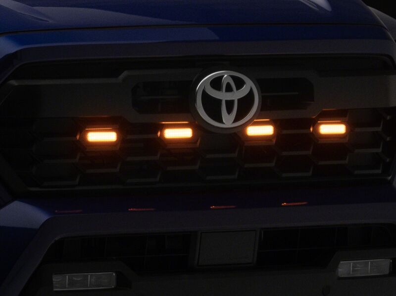 Raxiom 24-26 Toyota Tacoma Pre Runner/TRD Off-Road/TRD Sport Amber LED Grille Light- Smoked Lens-thumbmail-9