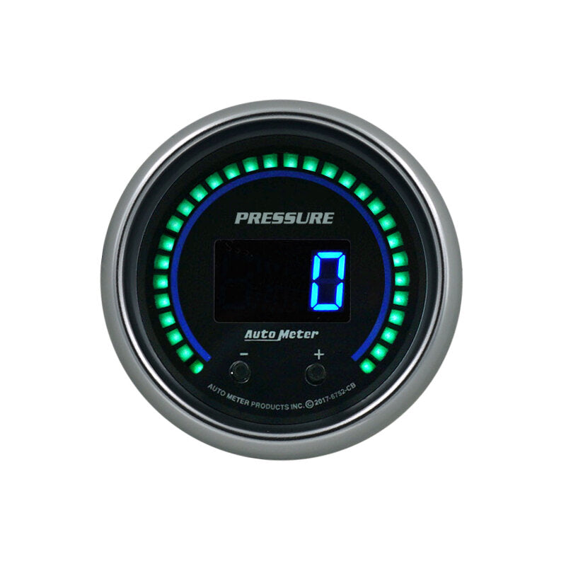 Autometer 52.4mm Black Switchable 0-1600 PSI/0-110 BAR Fluid Pressure Cobalt Elite Digital Gauge-thumbmail-2