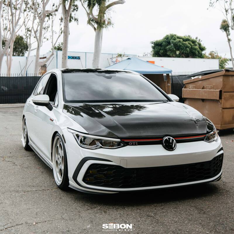 Seibon 22-23 Volkswagen Golf GTI/R  TM-Style Carbon Fiber Hood-thumbmail-10
