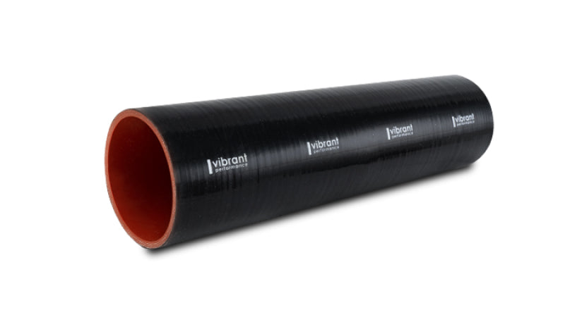 Vibrant Straight Hose Coupler 4.25in ID x 12in Long - Black-thumbmail-1