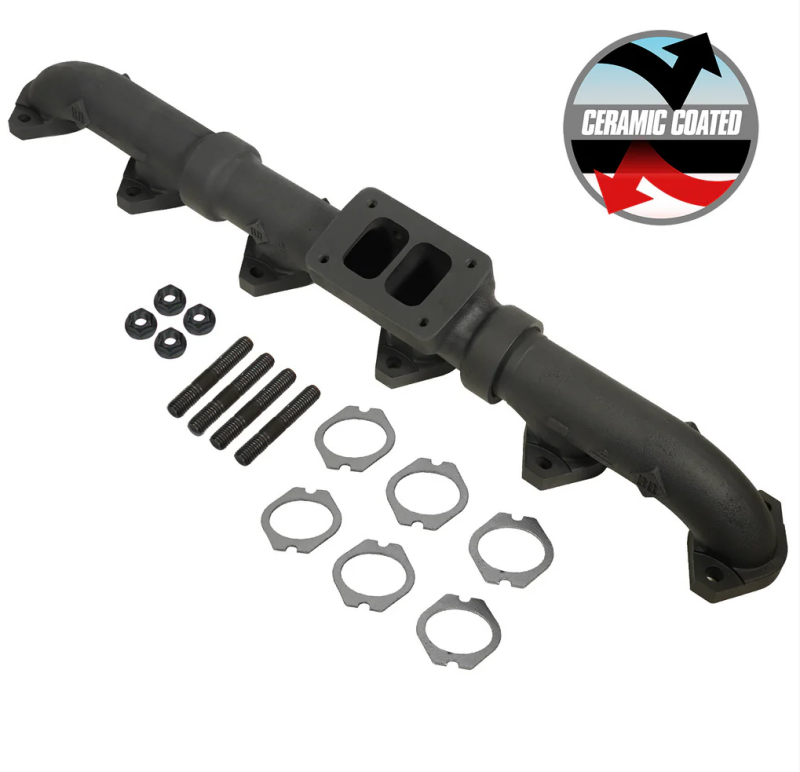 BD Diesel 93-98 Caterpillar 3406E  / 99-03 C15 Non-Acert CAT T6 Ceramic Coated Exhaust Manifold-thumbmail-1