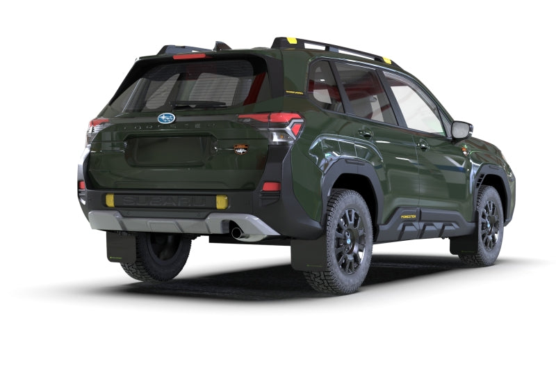 Rally Armor 2026 Subaru  Forester Wilderness Black UR Mud Flap w/Green Logo-thumbmail-3