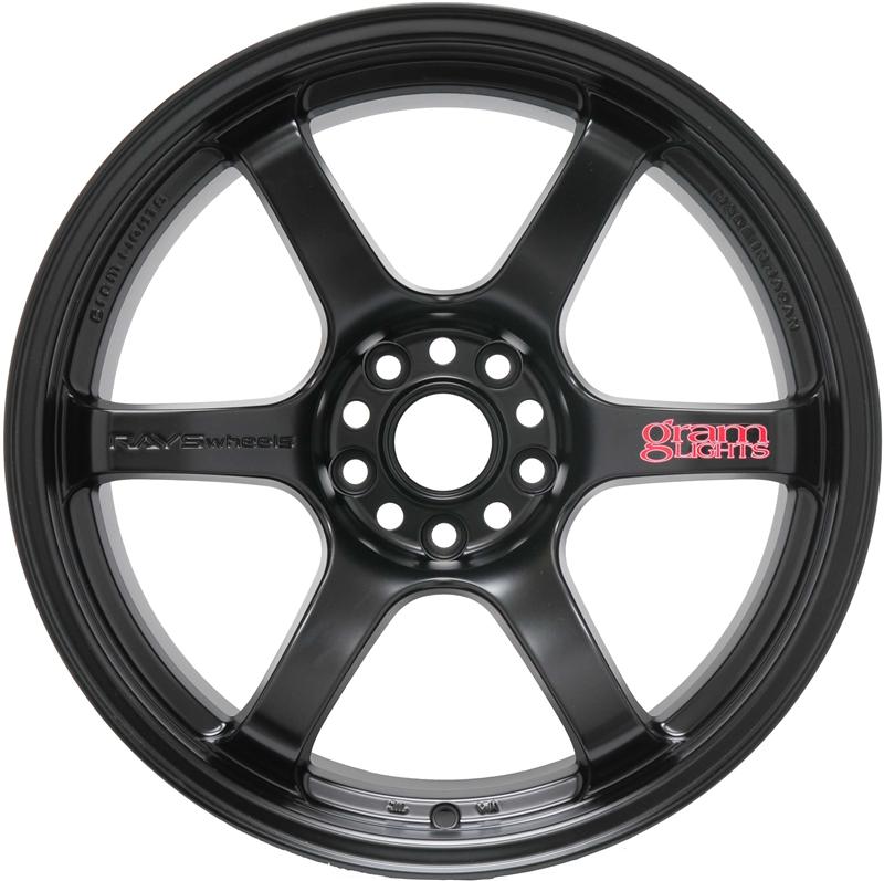 Gram Lights 57DR 17x9.0 +12 5-114.3 Semi Gloss Black Wheel-thumbmail-3