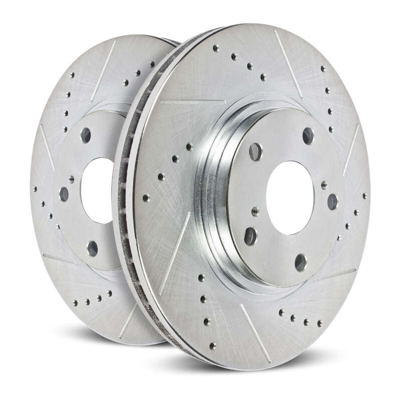 Power Stop 2026 Ford F-550 Super Duty Rear Drilled & Slotted Rotor - Pair-thumbmail-3