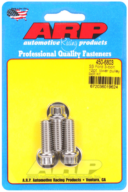 ARP Ford SS 3-Bolt 12pt Lower Pulley Bolt Kit-thumbmail-1