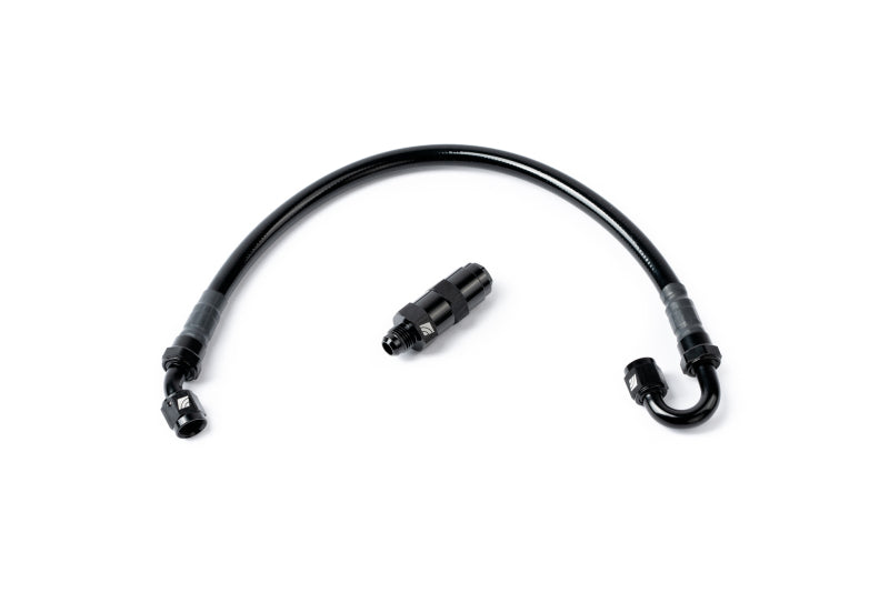 AMS Performance 5/16 Quick Connect to -6AN Inline Fuel Pulsation Damper w/ -6AN Fuel Line-thumbmail-6