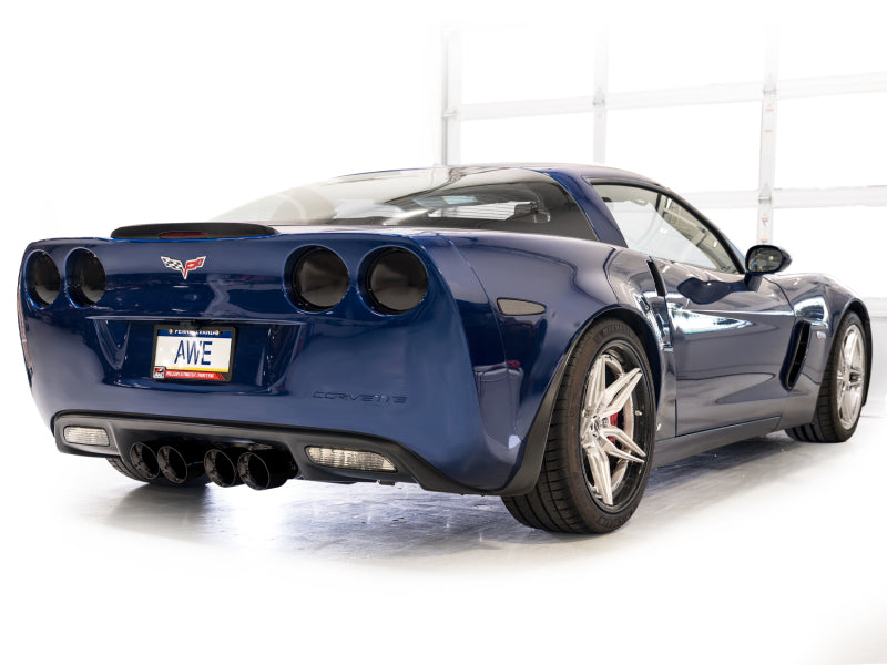 AWE Tuning C6 Chevrolet Corvette Z06/ZR1 Touring Edition Axle-back Exhaust w/ Diamond Black Tips-thumbmail-9
