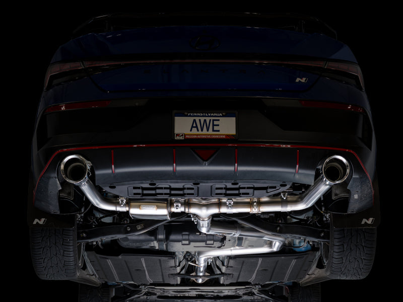 AWE 22-26 Hyundai Elantra N SwitchPath Cat-Back Exhaust - Chrome Silver Tips-thumbmail-10