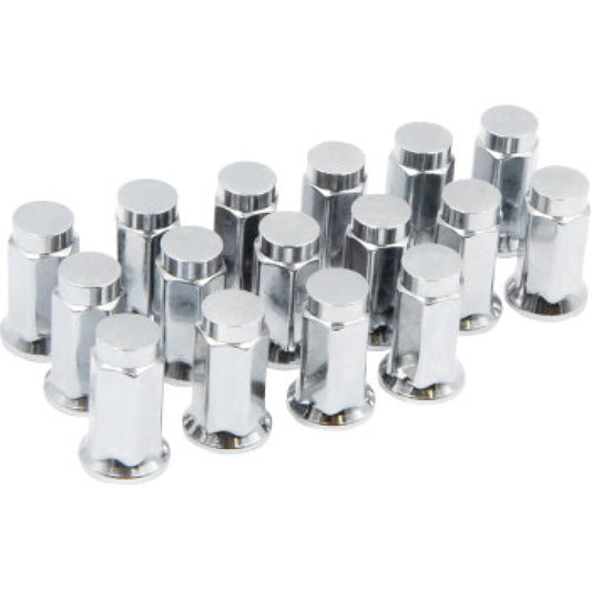Raceline Open Spline Lug Nuts 1/2in-20 - 16 Pack - Chrome
