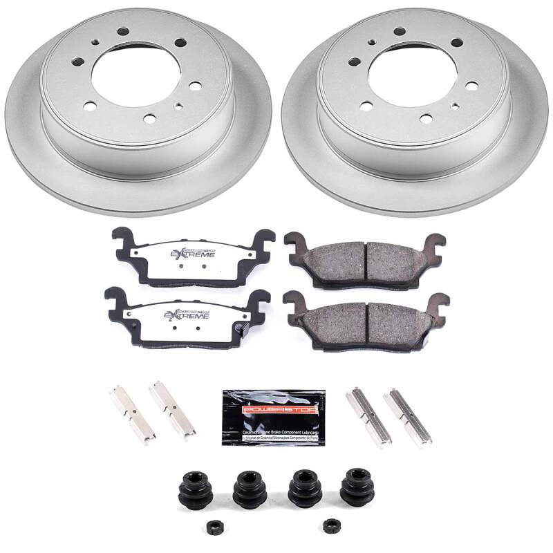 Power Stop 06-10 Hummer H3 Rear Z36 Coated Truck & Tow Brake Kit-thumbmail-1