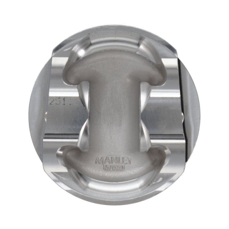 Manley Nissan GTR VR38DETT 98mm Bore 88.4mm Stroke -2cc Dish Turbo Tuff Piston Set w/ Rings-thumbmail-10