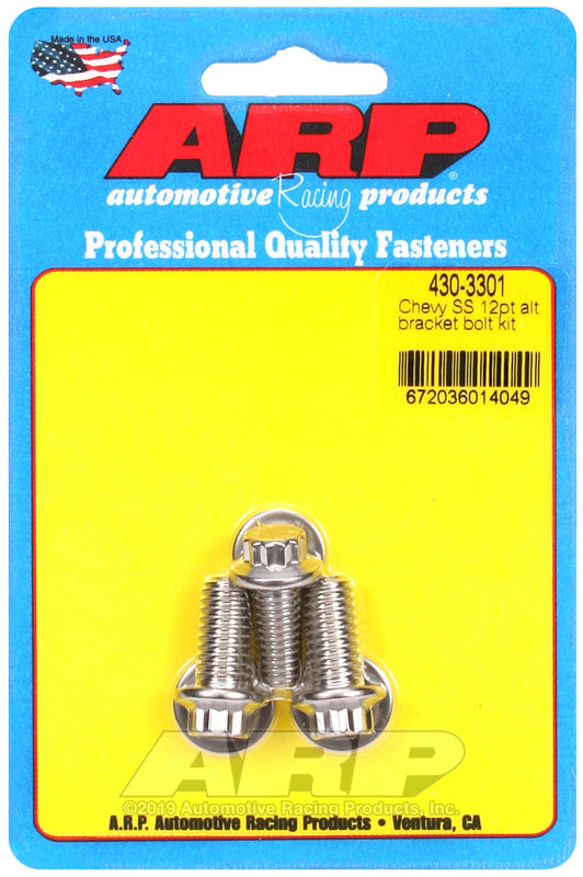 ARP Chevy SS 12pt Alternator Bracket Bolt Kit-thumbmail-1