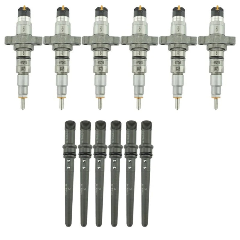Industrial Injection 03-04 Cummins 5.9L Reman Stock Injector Pack w/ Connecting Tubes - Set of 6-thumbmail-1