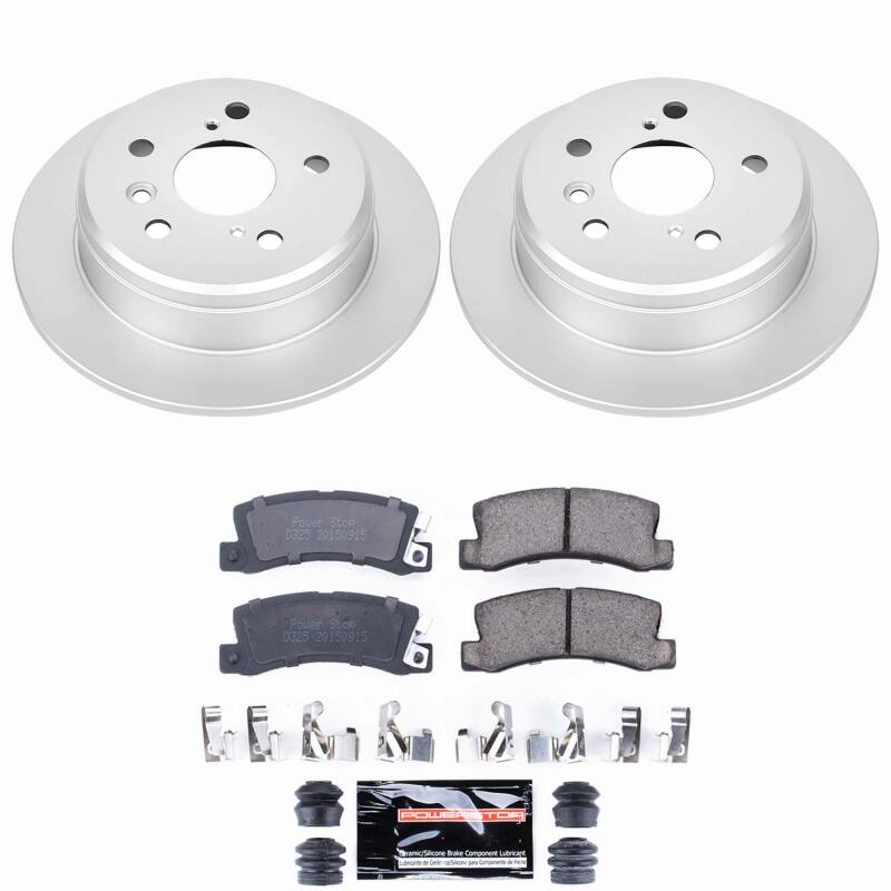 Power Stop 97-99 Lexus ES300 Rear Z23 Coated Brake Kit-thumbmail-1