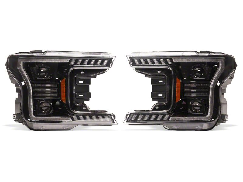 Raxiom 18-20 Ford F-150 LED Halo Surround Headlights with Amber DRL- Black Housing- Clear Lens-thumbmail-11